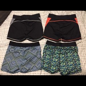 4 pairs of Victoria Sport compression shorts